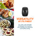 Various cooked foods. Versatility at its finest. Fry, roast, cook and bake all using just one machine. Less cleaning, more delicious and healthy eating.