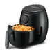 2.1 Qt. programmable digital air fryer with golden fries inside the frying basket.