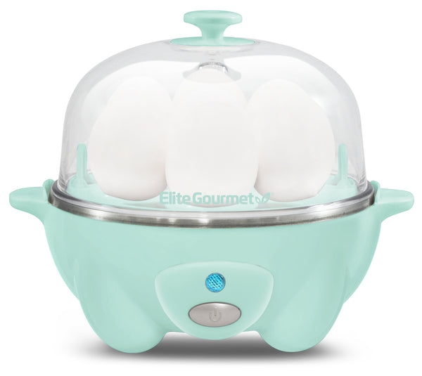 7-Egg Automatic Easy Egg Cooker, Steamer, Poacher (Mint)
