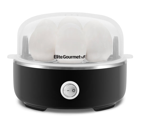7-Egg Automatic Easy Egg Cooker (Black)