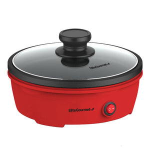8.5" Personal Electric Skillet with Glass Lid